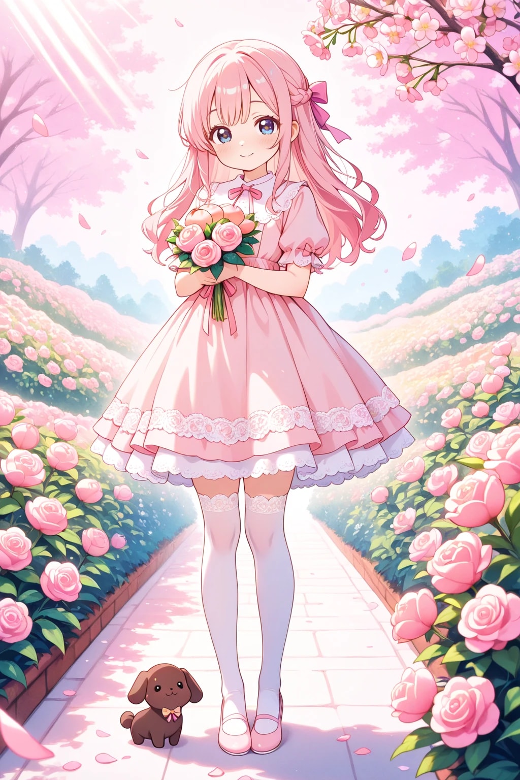 桃髪少女