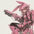 pink bunny cosmic armor girl sci-fi mode 兎耳武装機動隊 11枚目