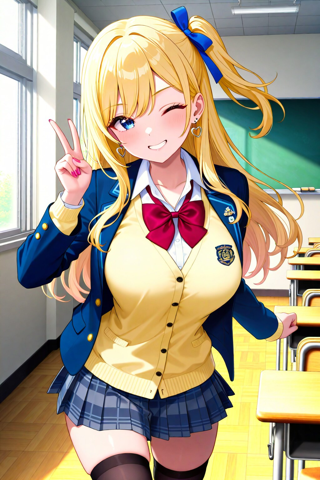 ブレザー制服のナミちゃん | の人気AIイラスト・グラビア