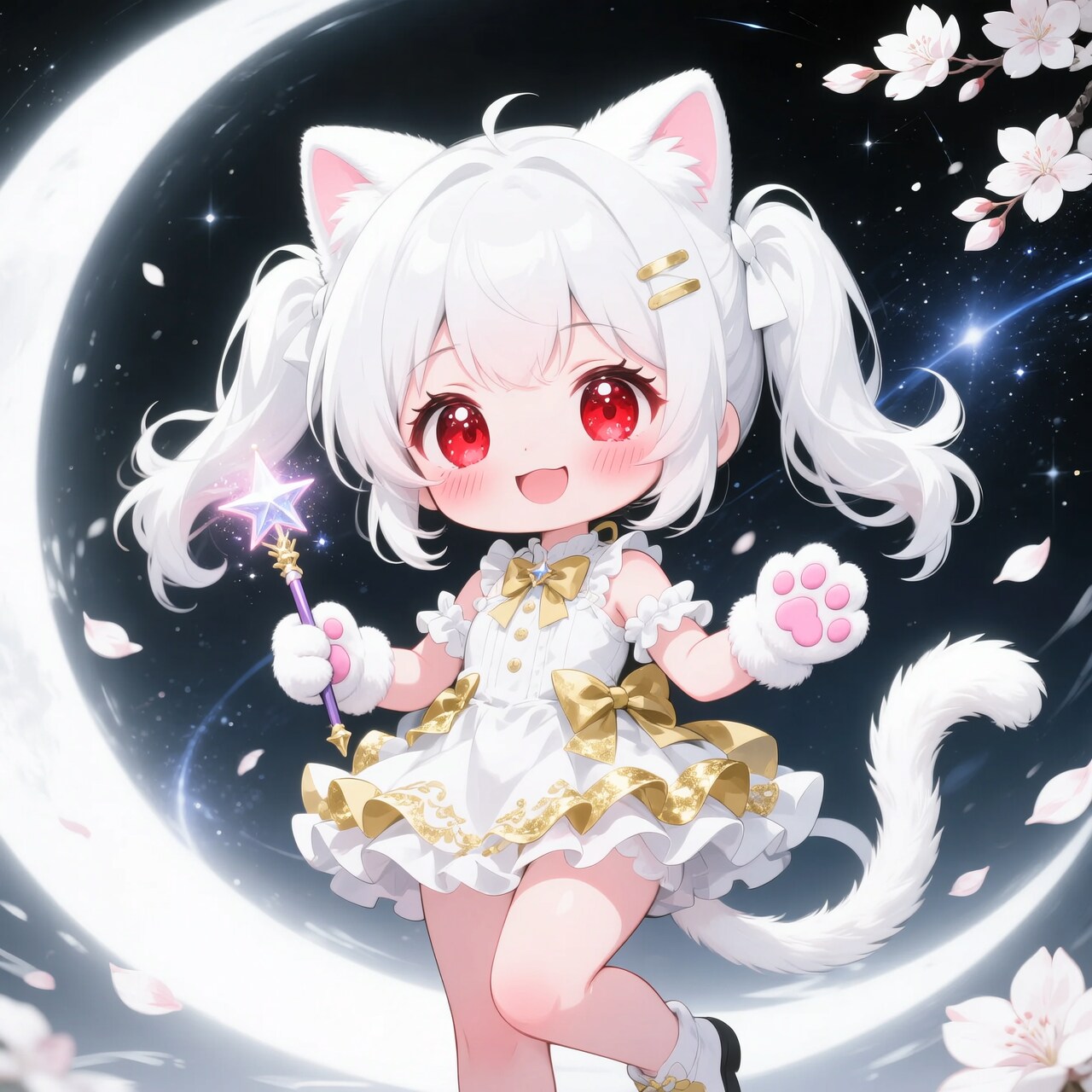 白ツイにゃん