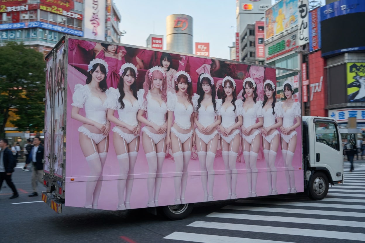 アドトラックとちょっとエッチなアイドル