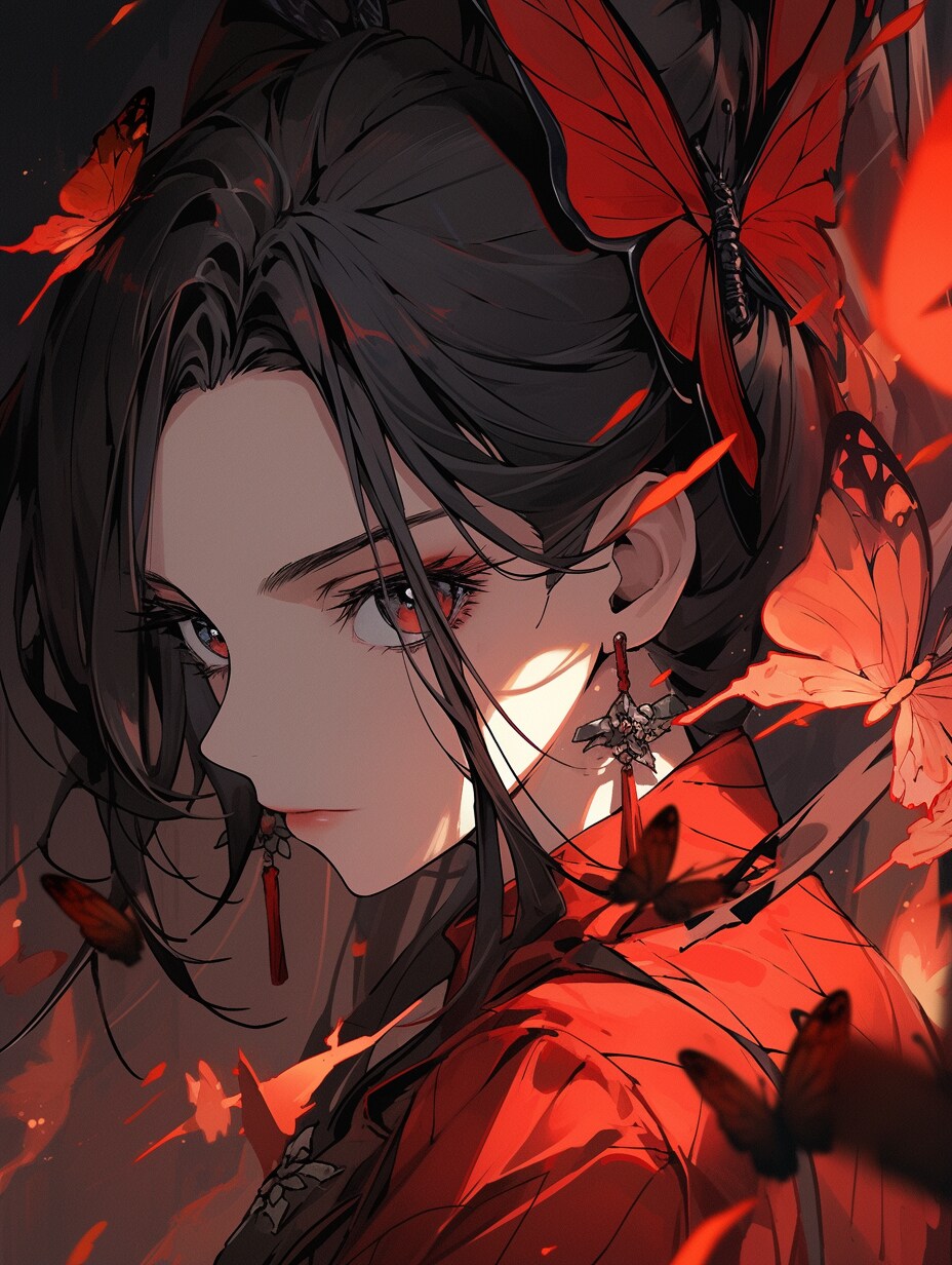 赤い蝶