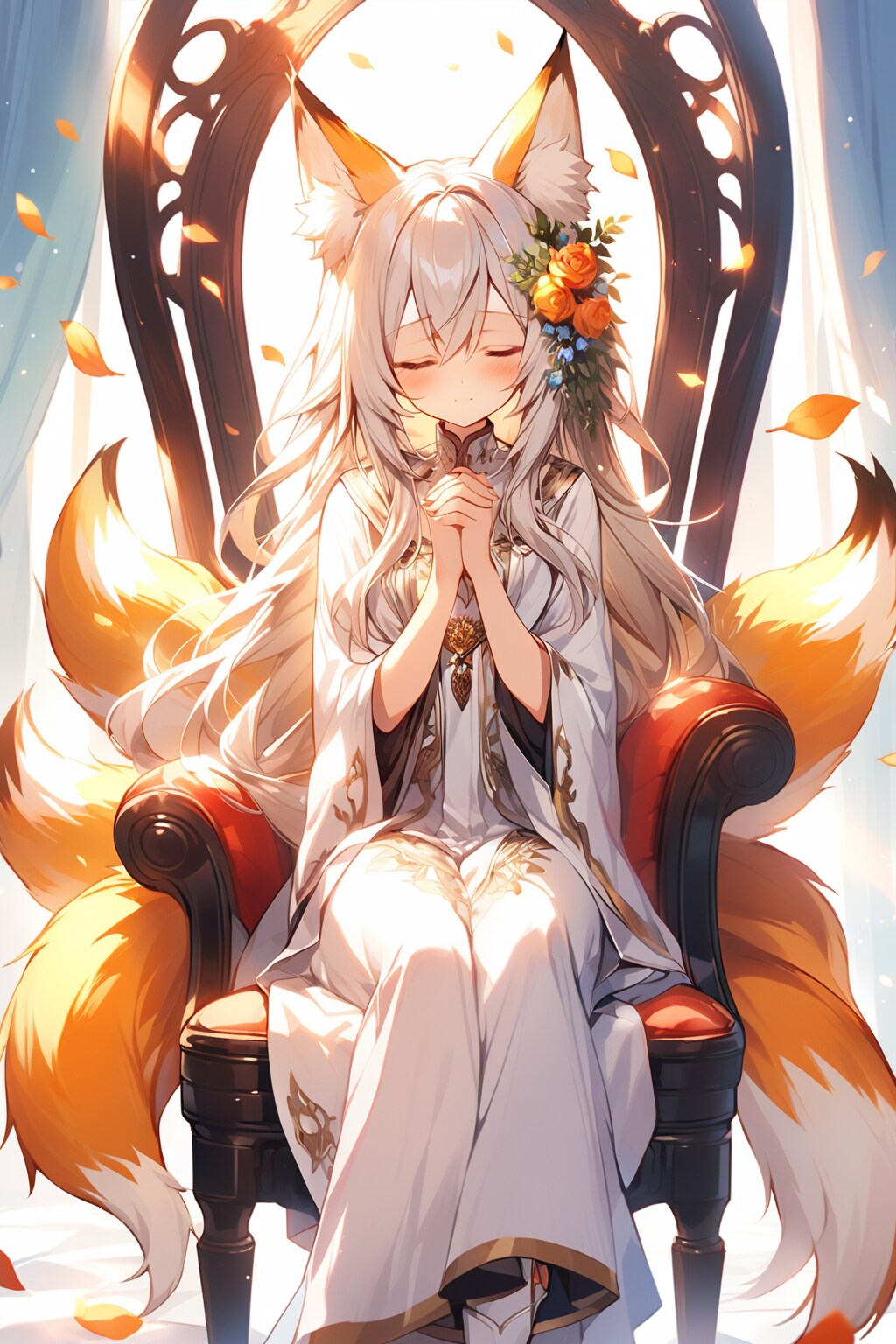 お祈りをする巫女 | の人気AIイラスト・グラビア