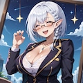 ベータ（陰の実力者になりたくて！）風_女性 -メガネ- 3枚目