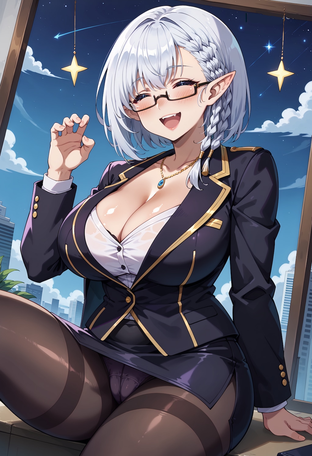 ベータ（陰の実力者になりたくて！）風_女性 -メガネ-