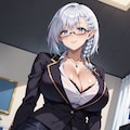 ベータ（陰の実力者になりたくて！）風_女性 -メガネ- 6枚目