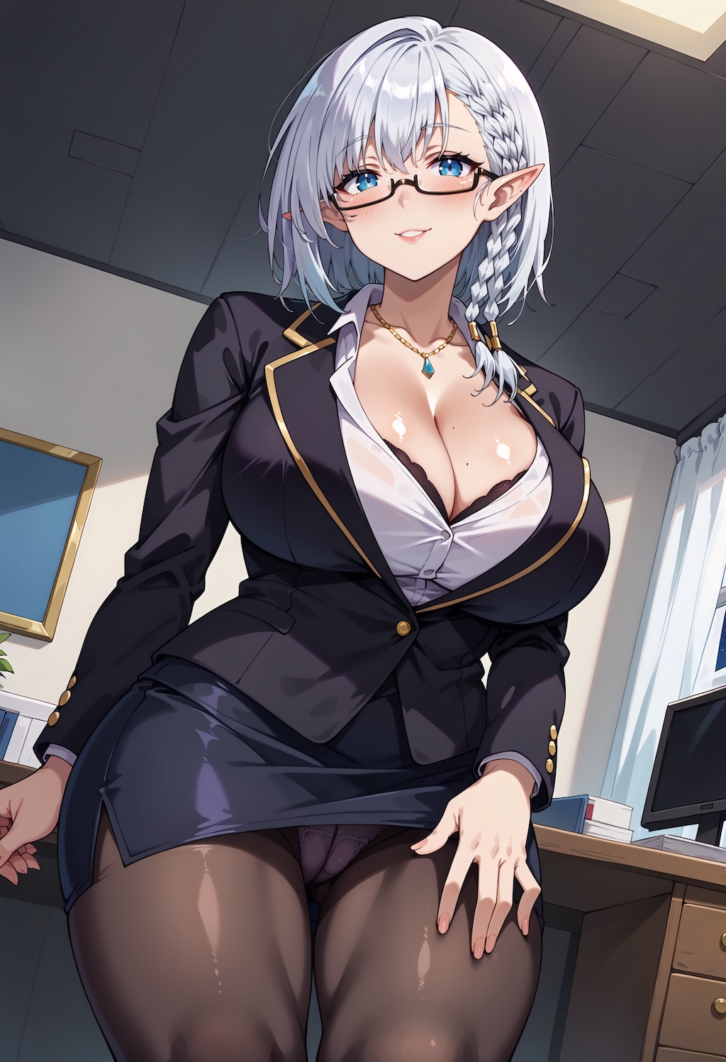 ベータ（陰の実力者になりたくて！）風_女性 -メガネ-