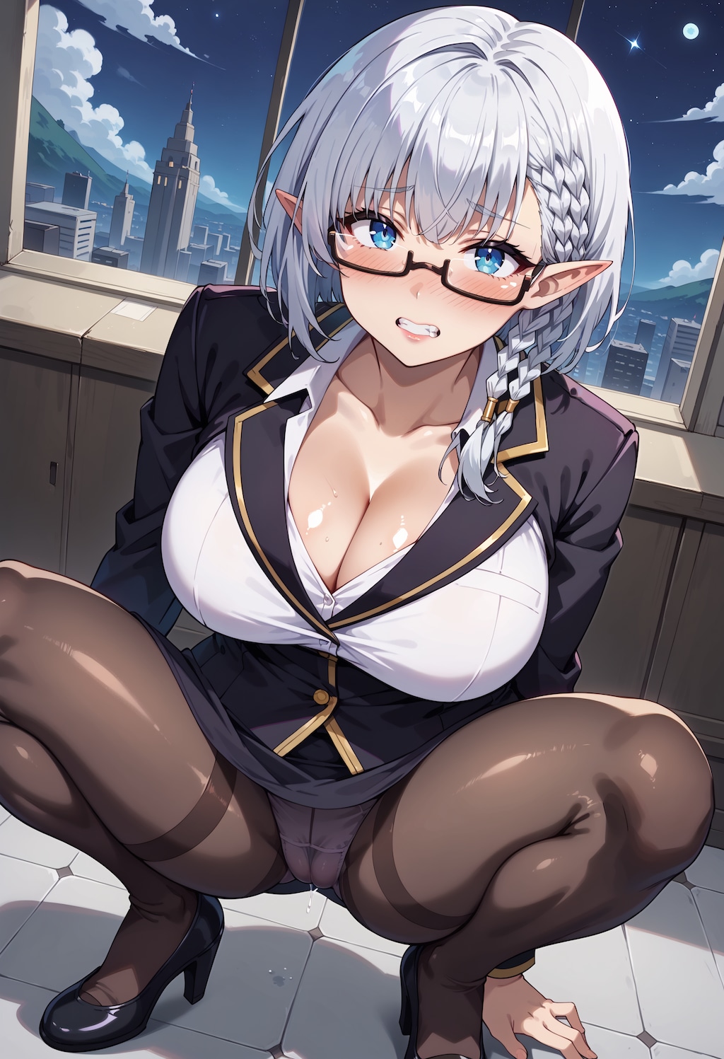 ベータ（陰の実力者になりたくて！）風_女性 -メガネ-