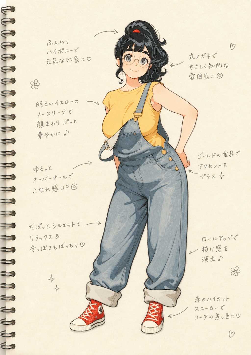 にこたまさんファッションスケッチ