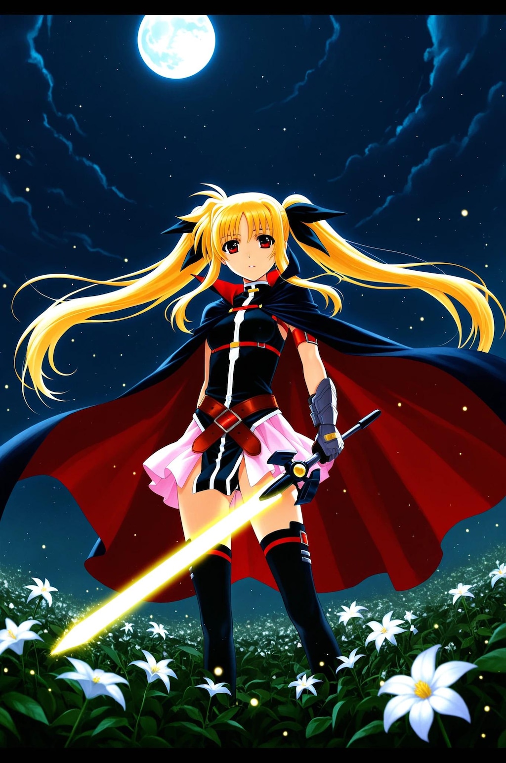 昔のフェイトはこんなに無表情・・・　　フェイト➡　‼