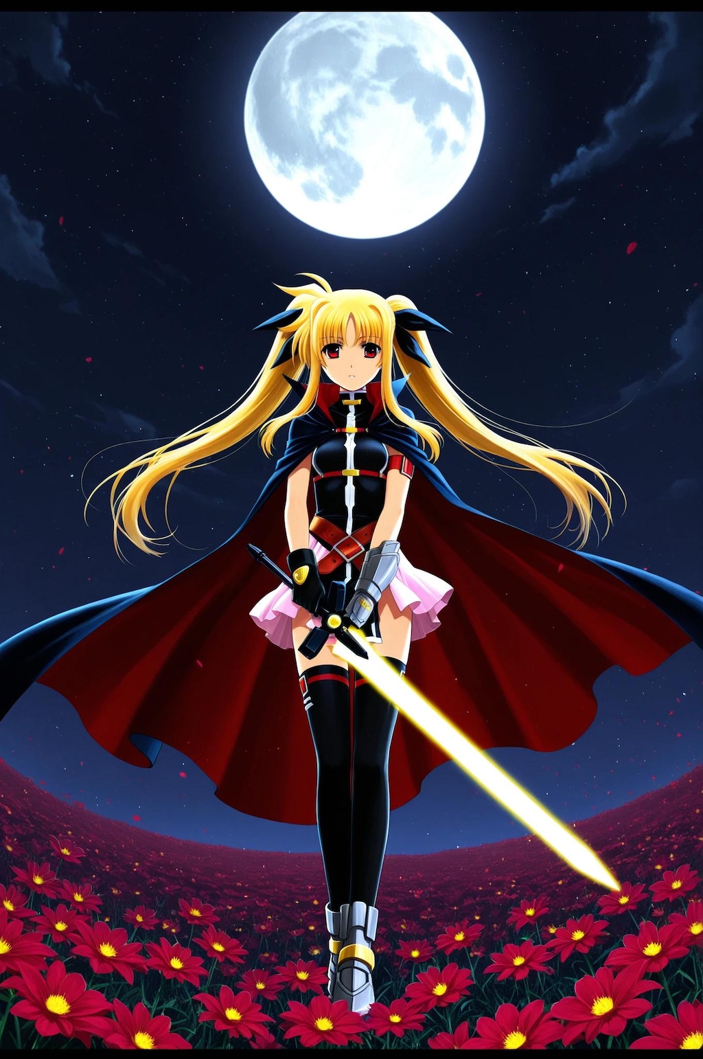 昔のフェイトはこんなに無表情・・・　　フェイト➡　‼