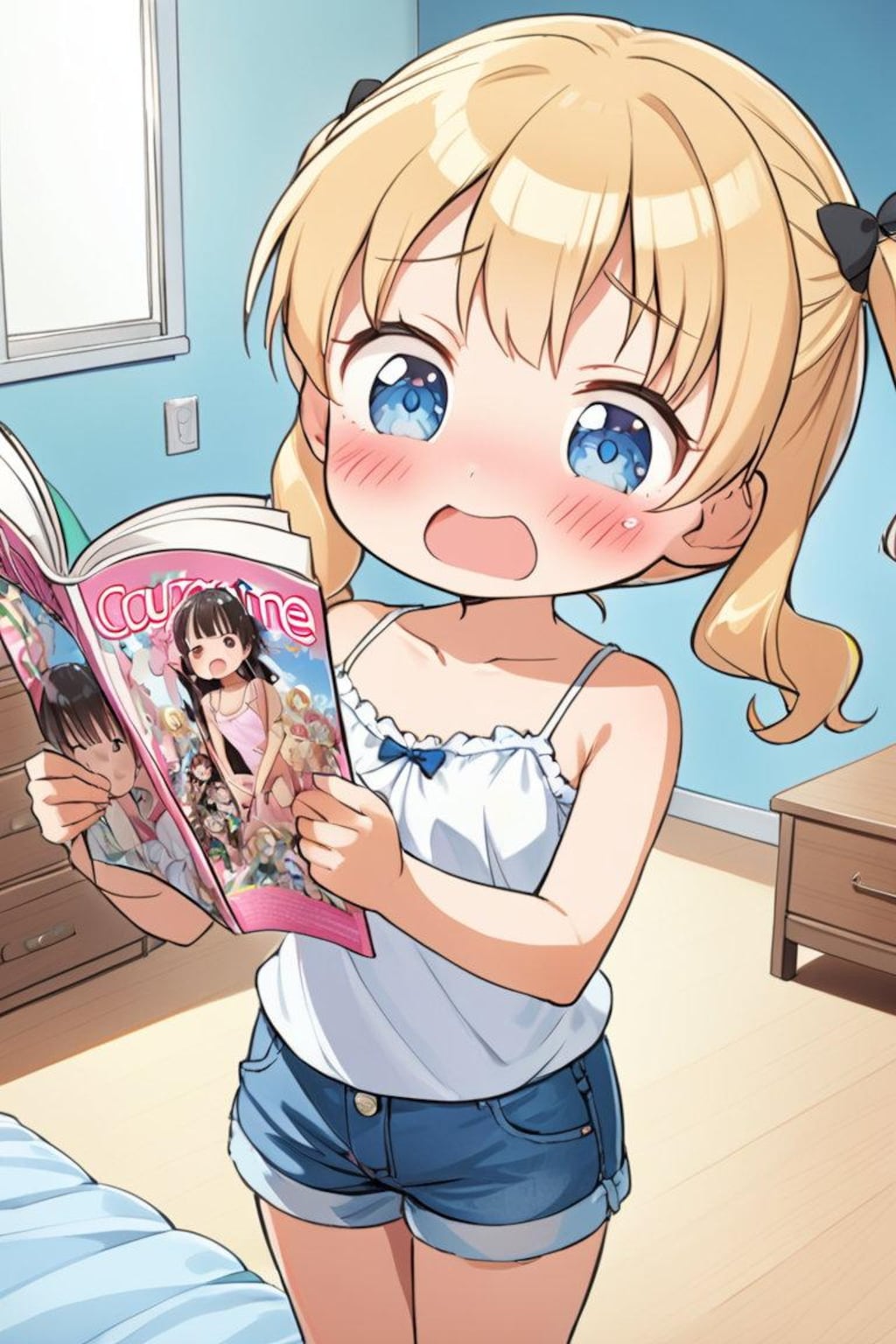 エロ本見つけた妹達(12枚)