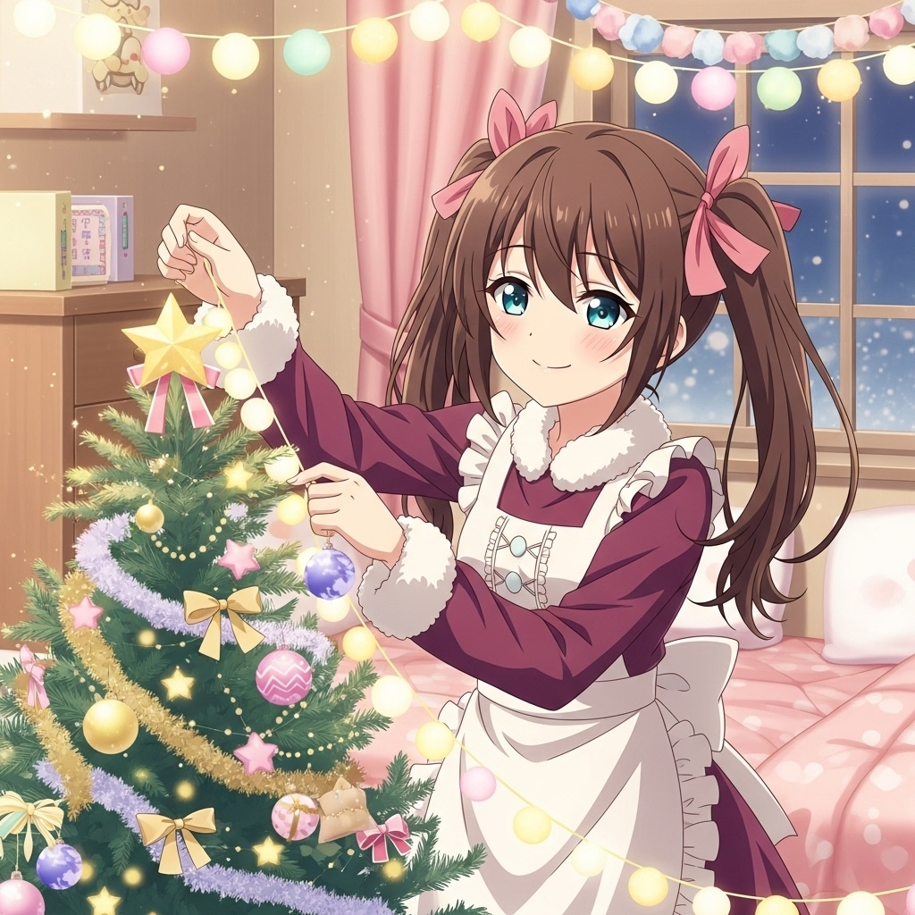 クリスマスツリーの飾りつけ | の人気AIイラスト・グラビア