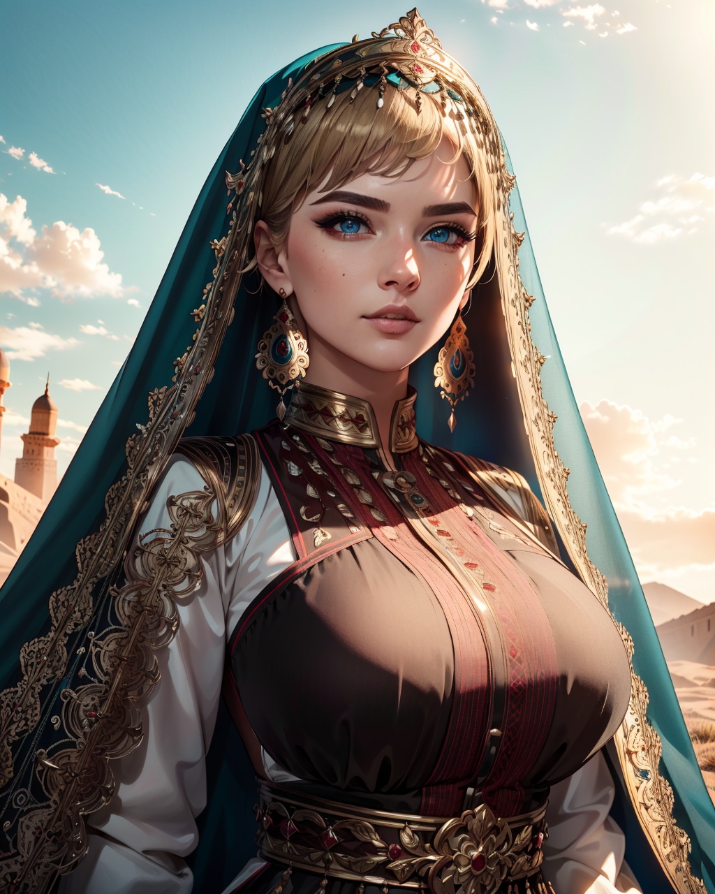 砂漠にて | の人気AIイラスト・グラビア