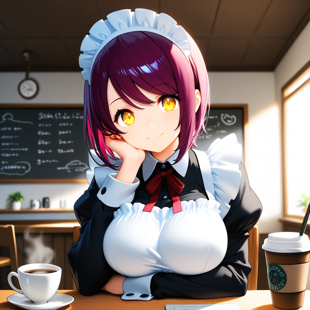 おはようございます（挨拶メイドの芽衣ちゃん）