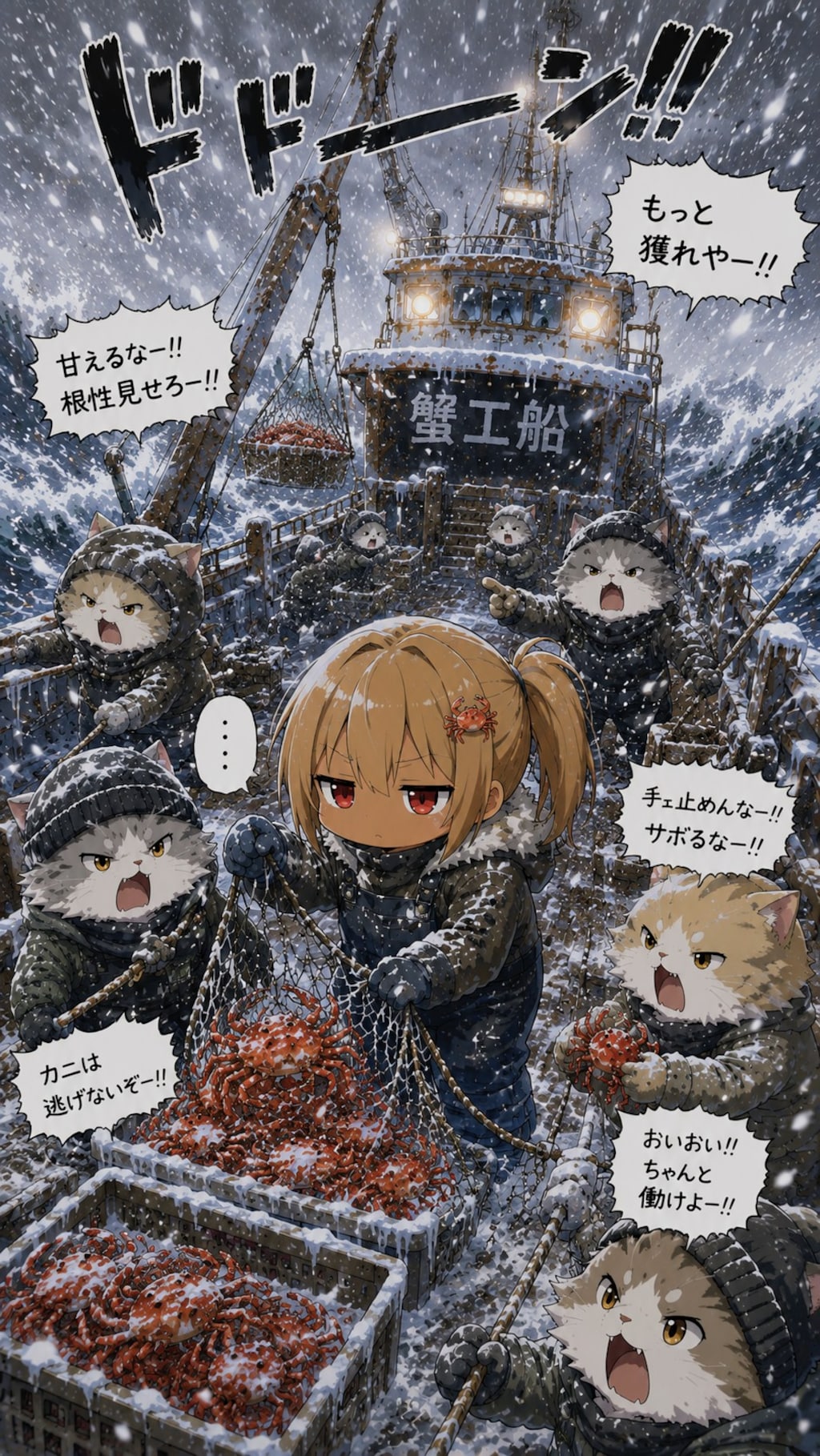 かにをたくさんとるんだな🦀
