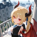金髪ツインテのドラゴン娘 2枚目