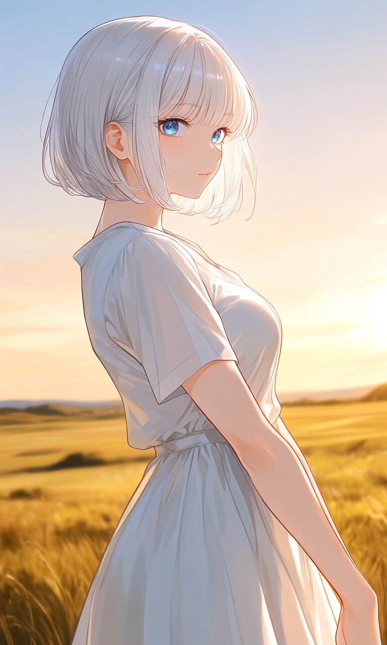 よその娘、「白髪光莉」　流し目