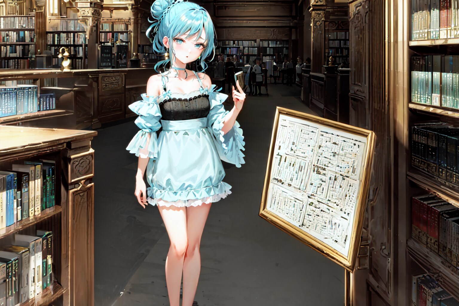 図書館の少女