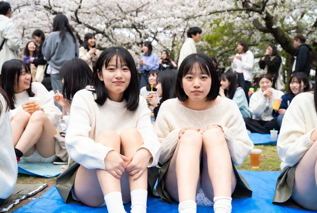 お花見で油断すると...