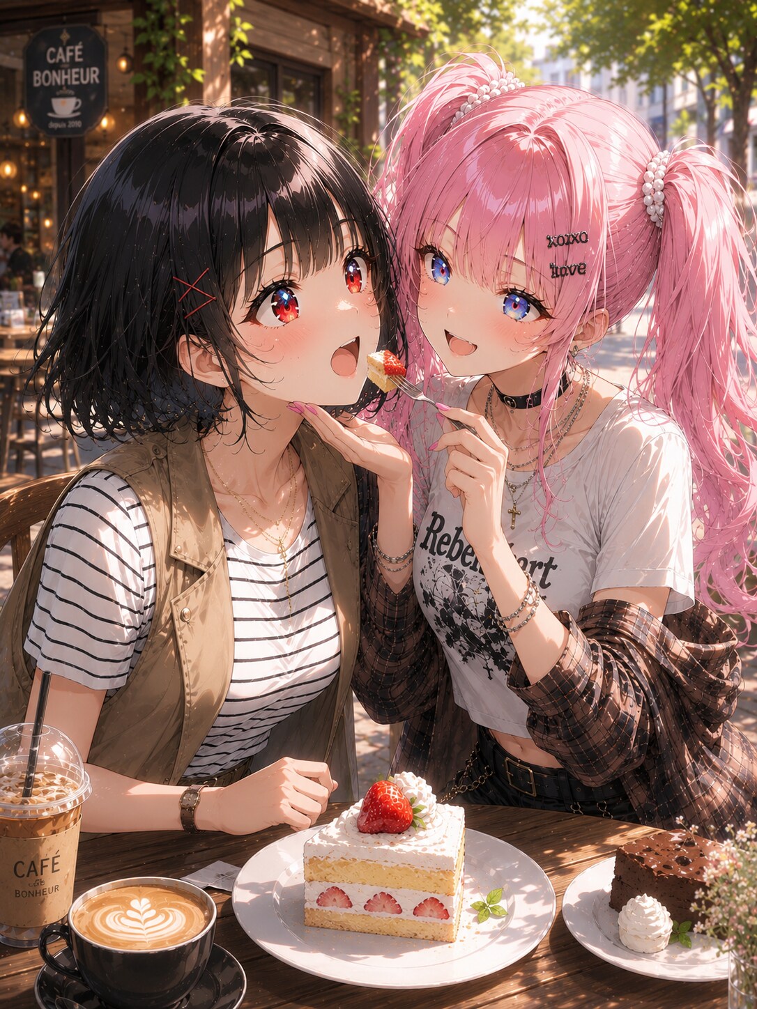 カフェでイチャイチャ | の人気AIイラスト・グラビア
