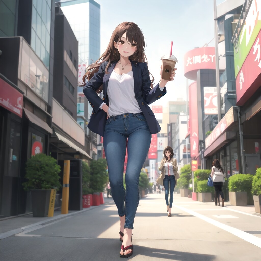週末の私服出勤風スタイル