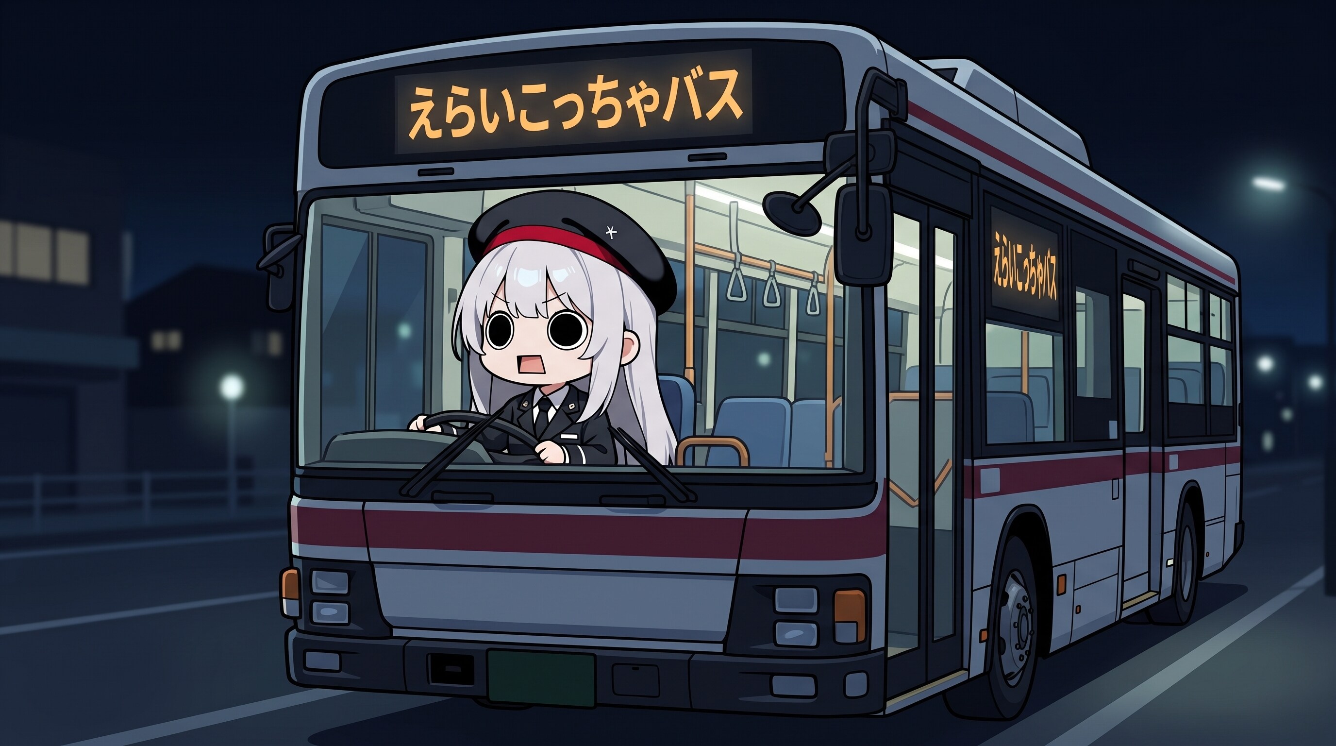 バスを運転するえらいこっちゃ嬢 | の人気AIイラスト・グラビア