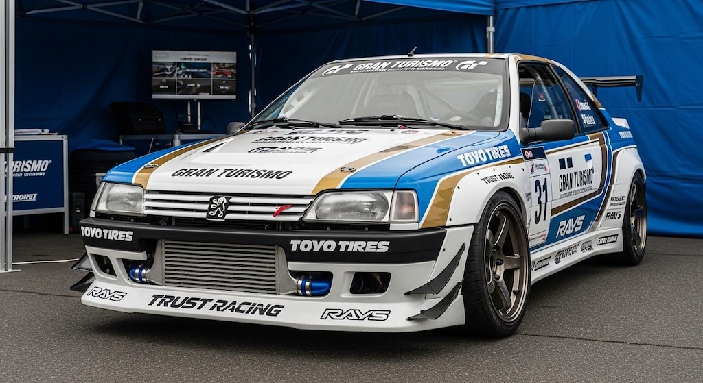 トーヨータイヤプジョー405のドリ車