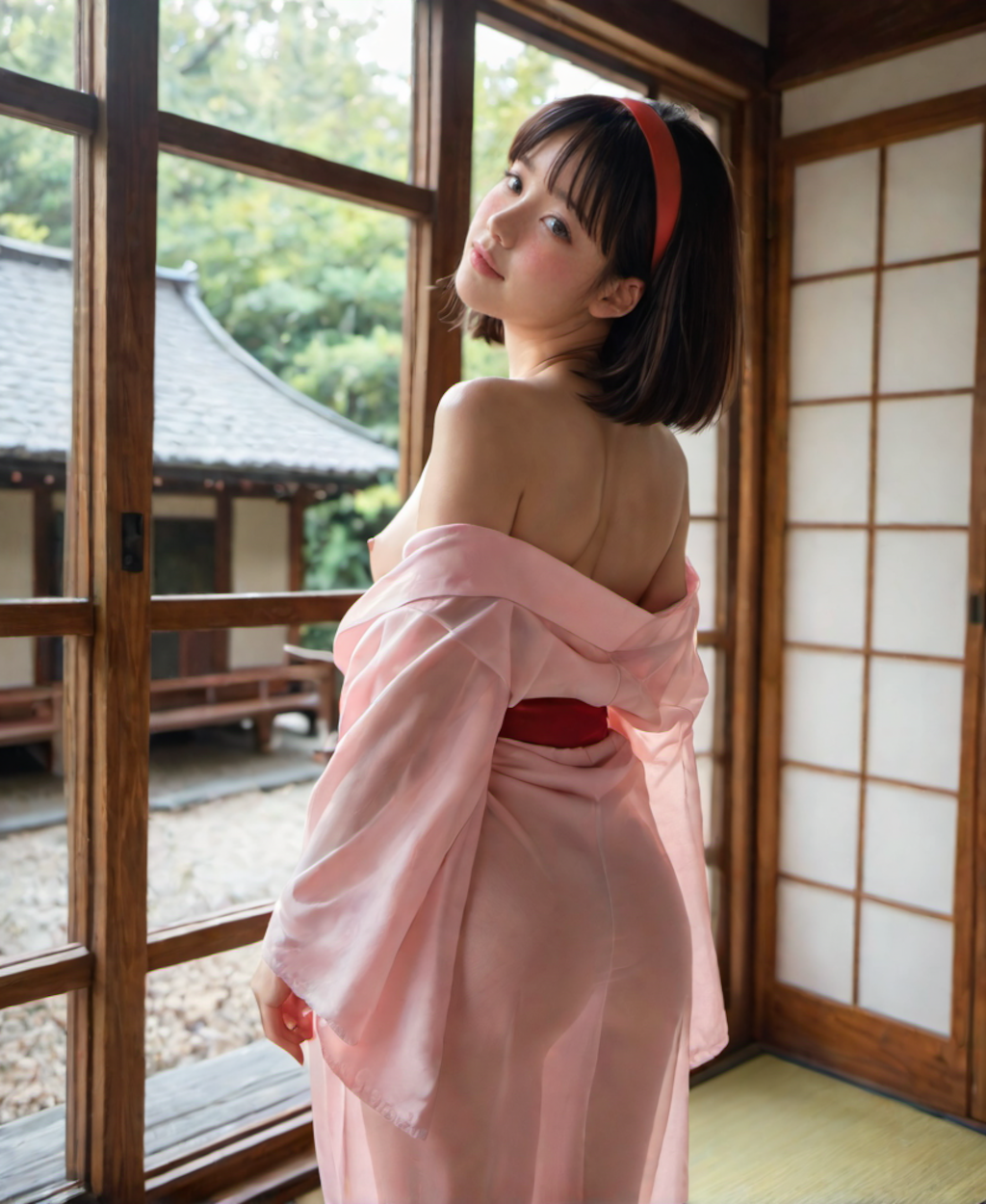 見せてくれる子