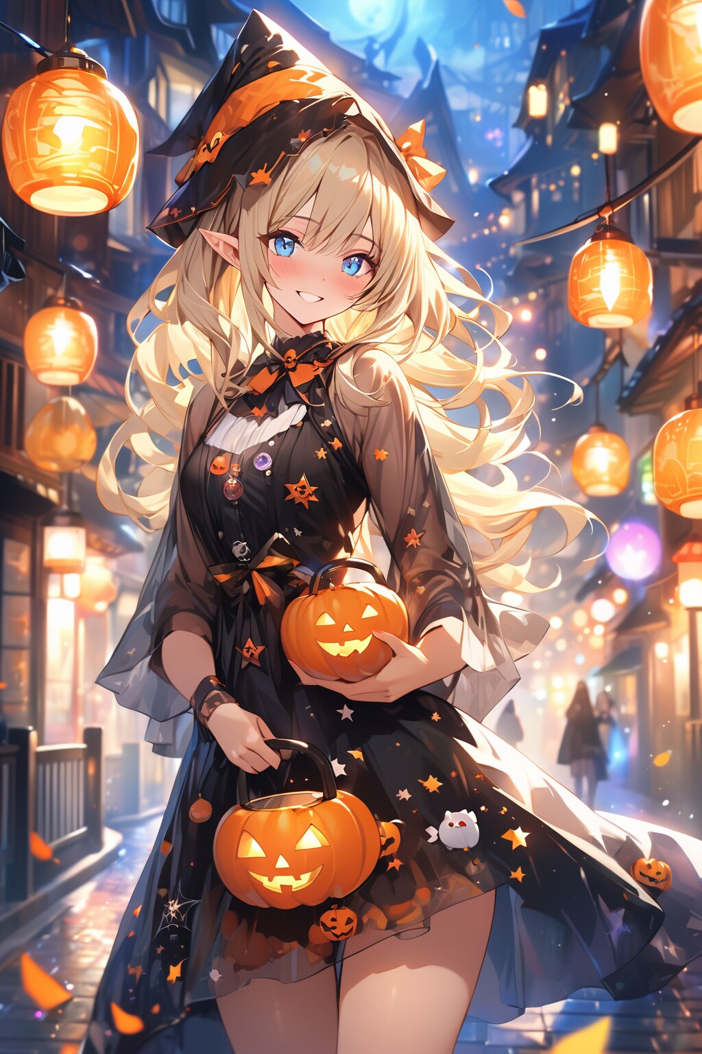 ハロウィンウィッチのエルフさん | の人気AIイラスト・グラビア