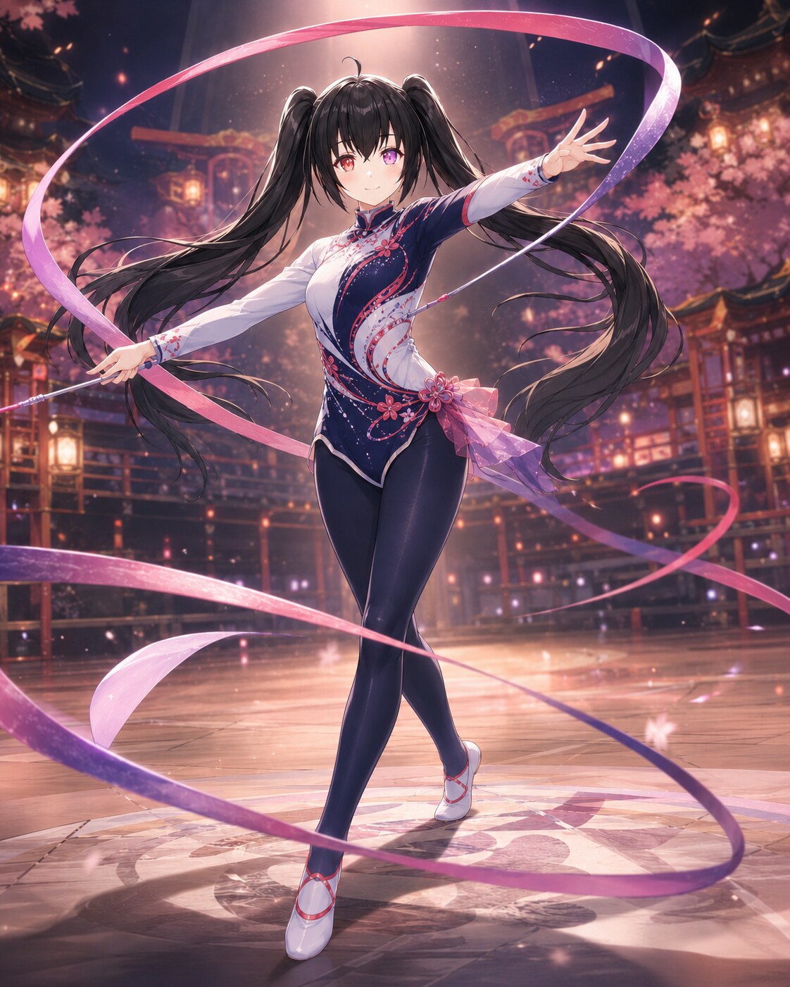 夜桜の舞踏、リボンの型