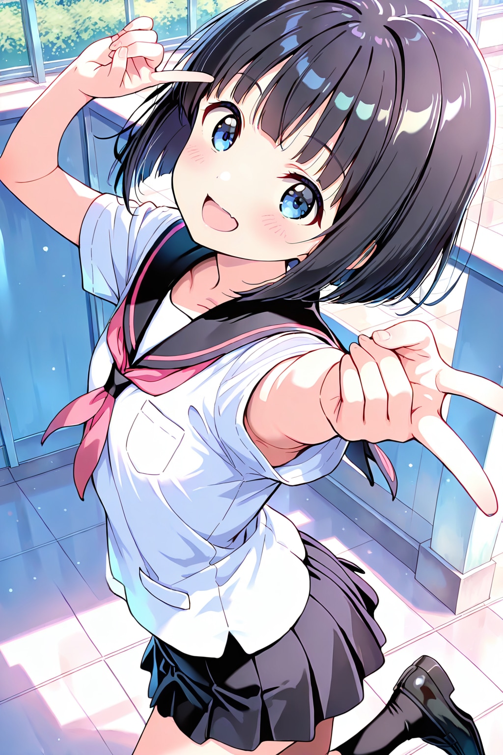 セーラー服の萌え少女(HARPY)(15) | の人気AIイラスト・グラビア