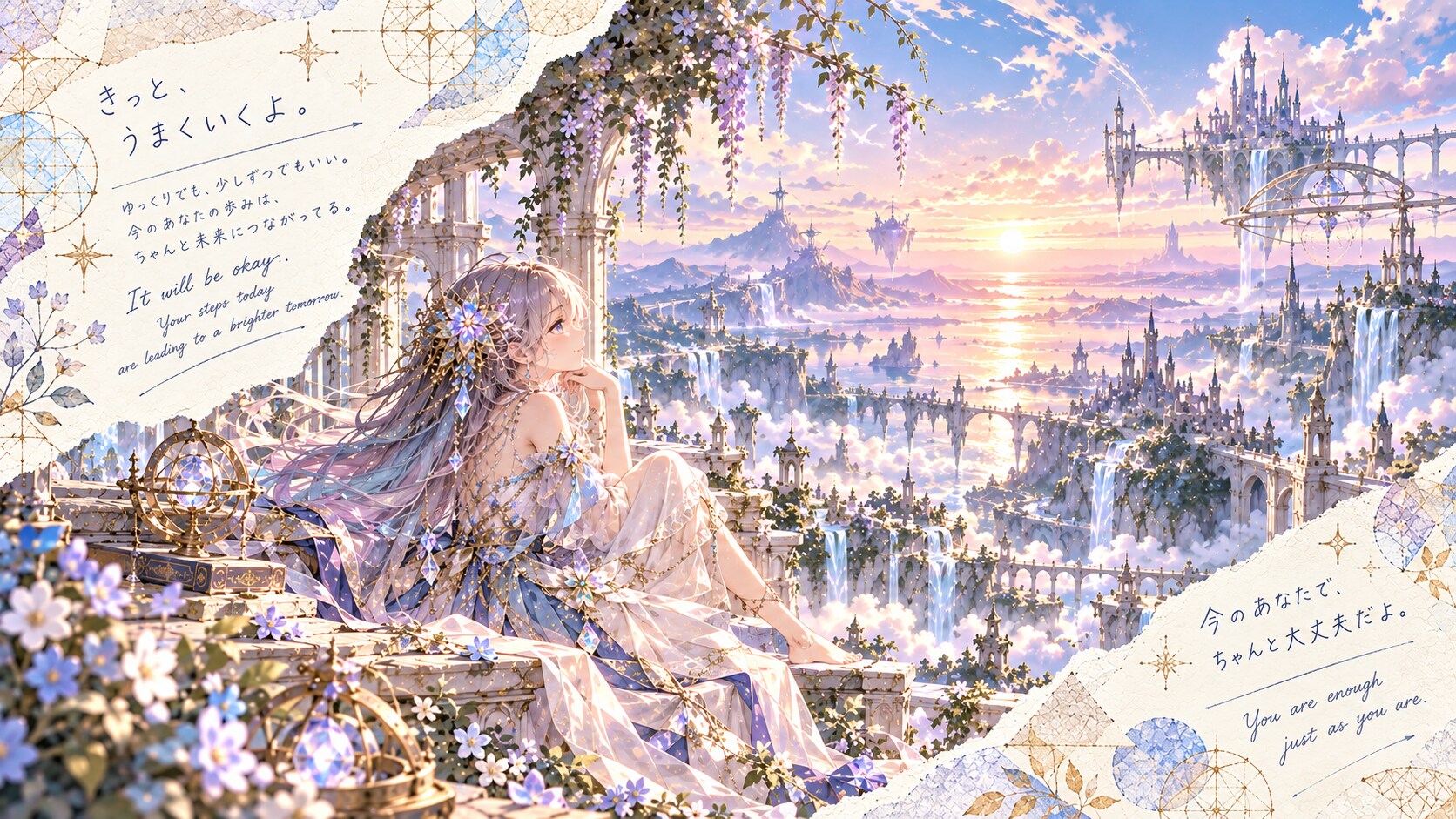 It Will Be Okay  It will be okay.  You do not have to rush. You do not have to become someone else b | の人気AIイラスト・グラビア