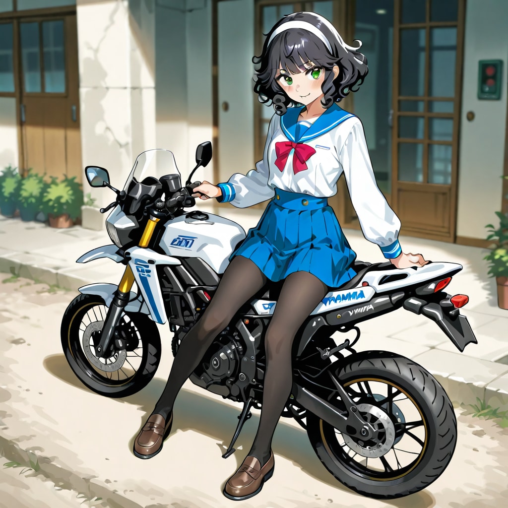 天野恩紗　YAMAHA SEROW