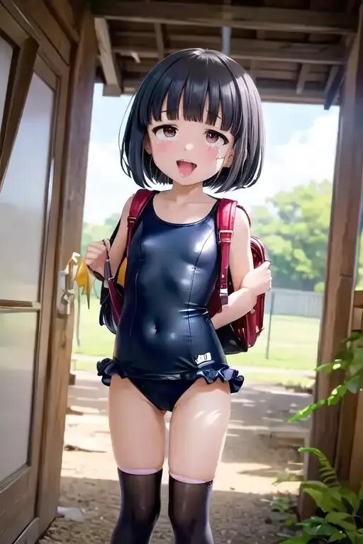 スク水+ランドセル？