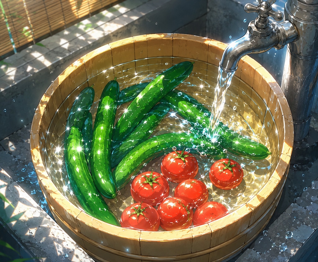 夏の収穫と清涼感