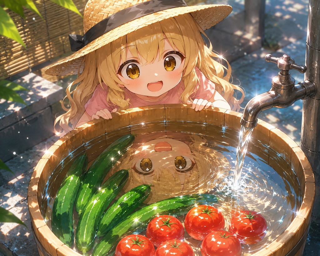 夏の収穫と清涼感