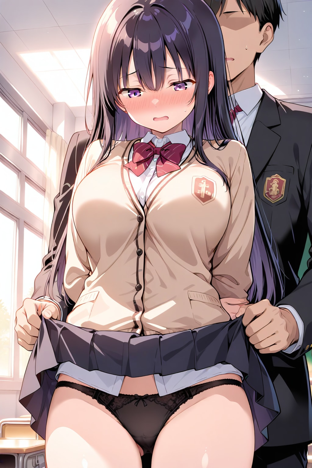 ちょっと…めくらないでよ…