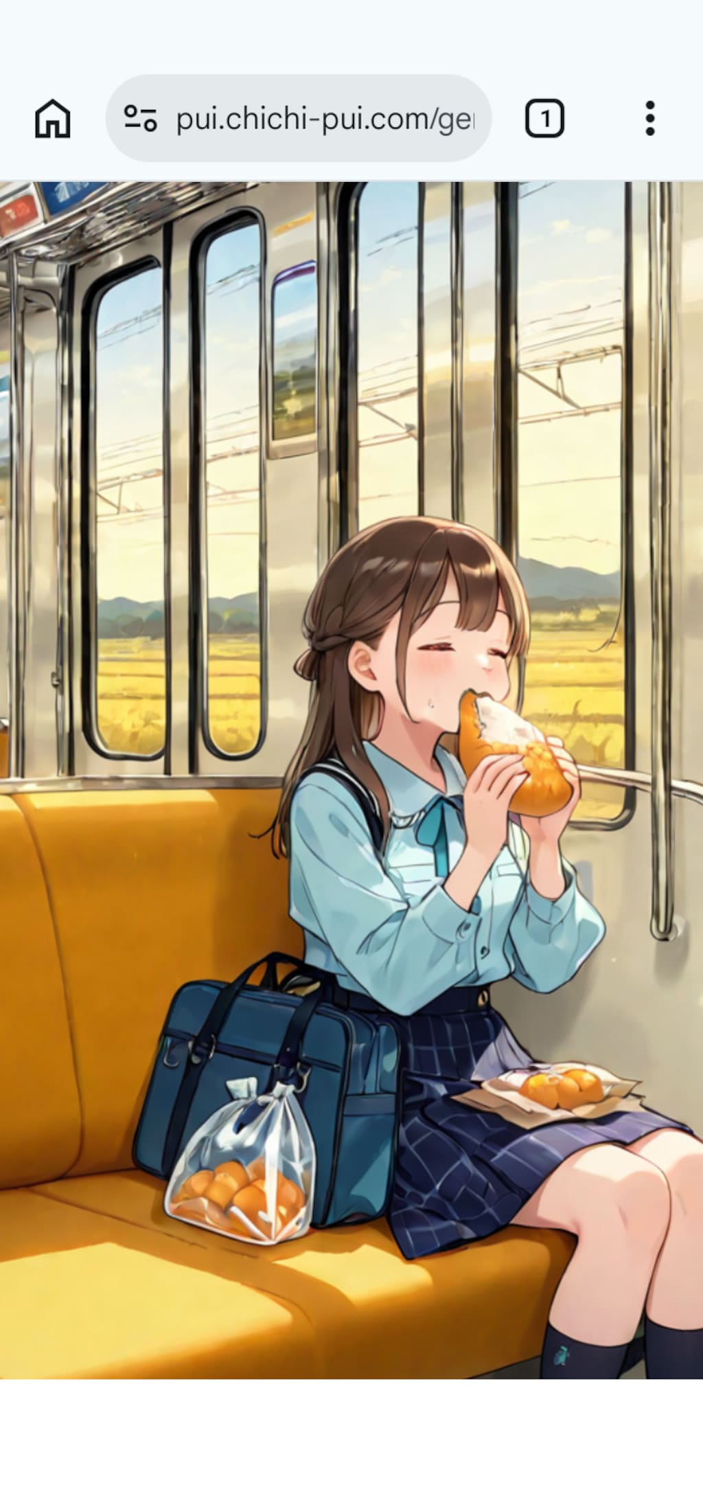 冷凍蜜柑🍊を食べながら、　　　　　　　　　　　　物思いに耽る女の子。