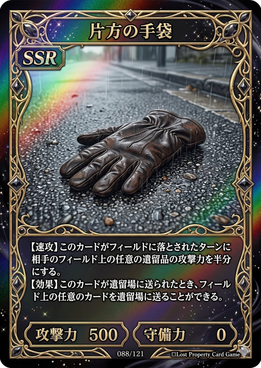 SSRカード：片方の手袋（禁止カード）