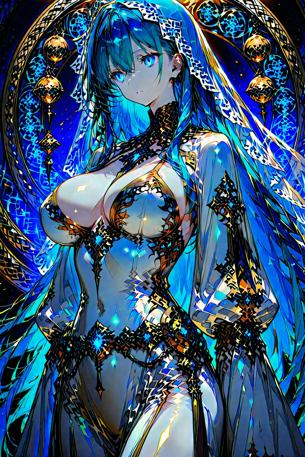 青の女神 | の人気AIイラスト・グラビア