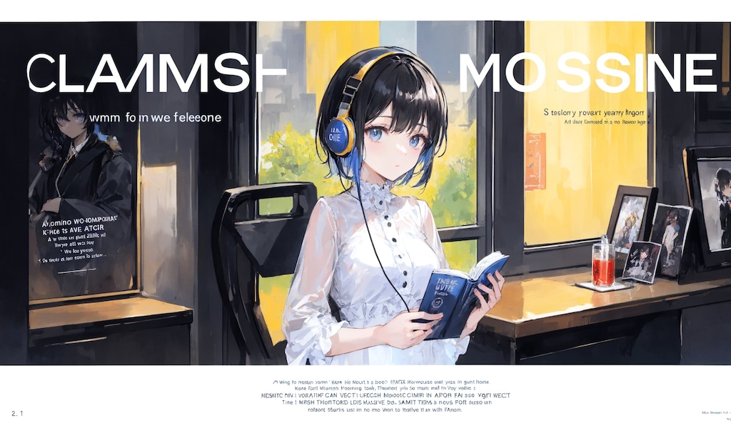 magazine風表紙絵