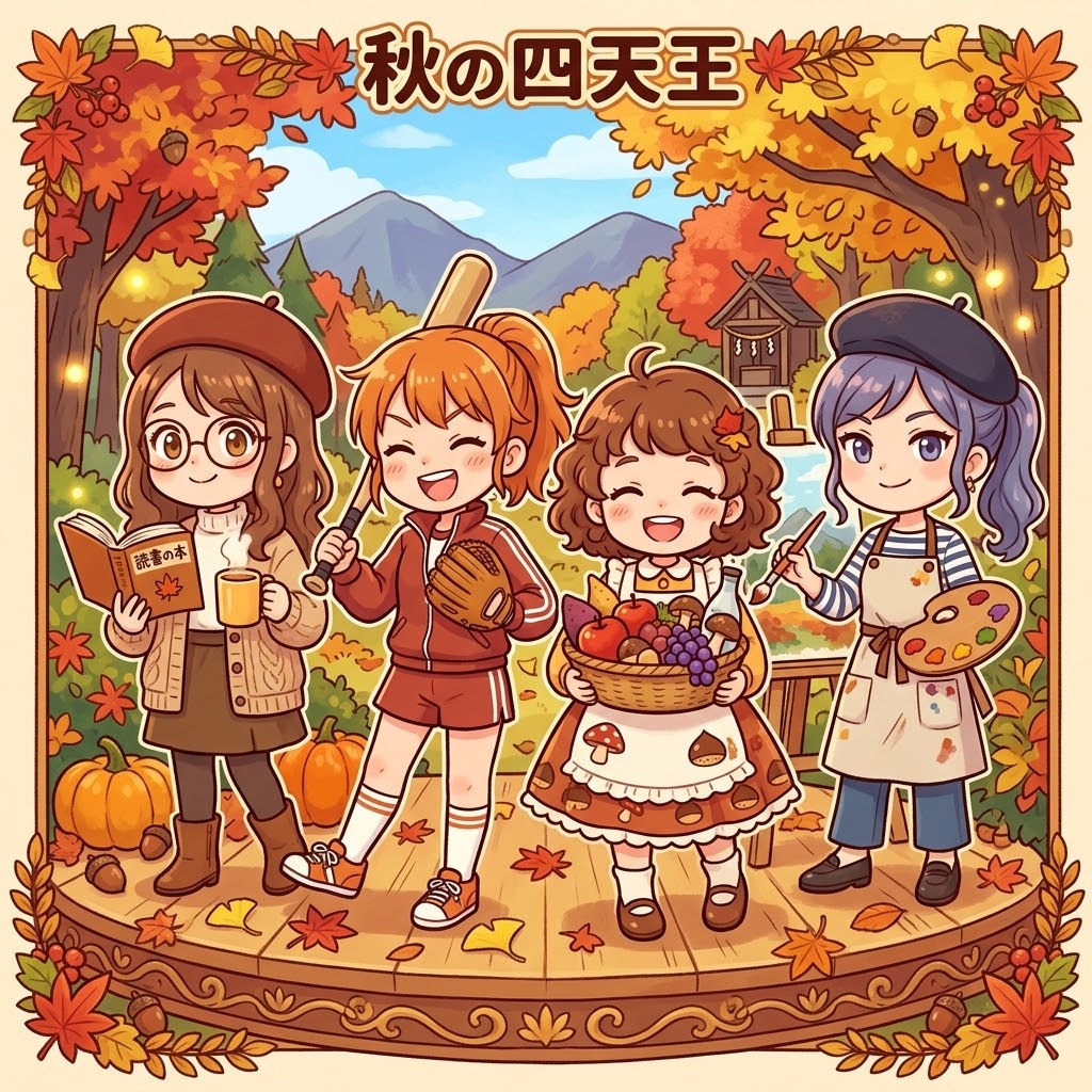 秋の四天王 | の人気AIイラスト・グラビア