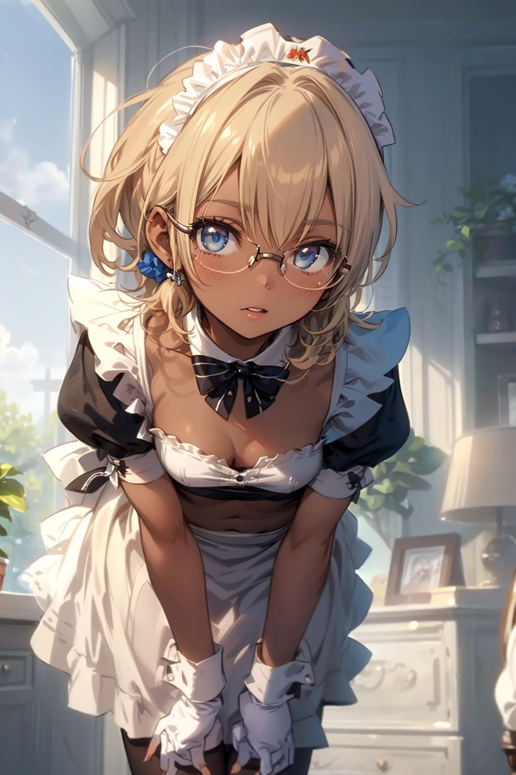 メイドの眼鏡っ娘