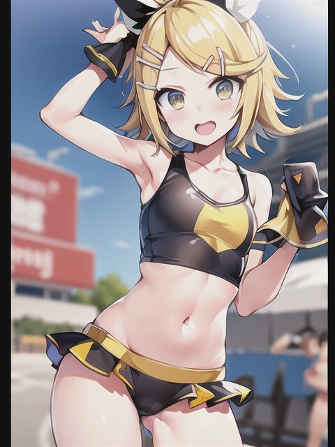 レースクイーンのアルバイトをするリンちゃん