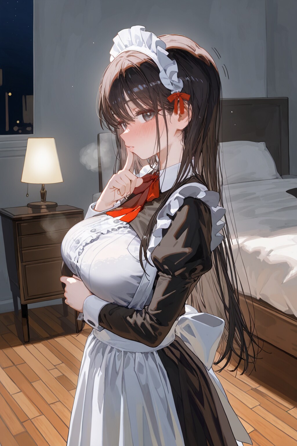 照れメイドさん