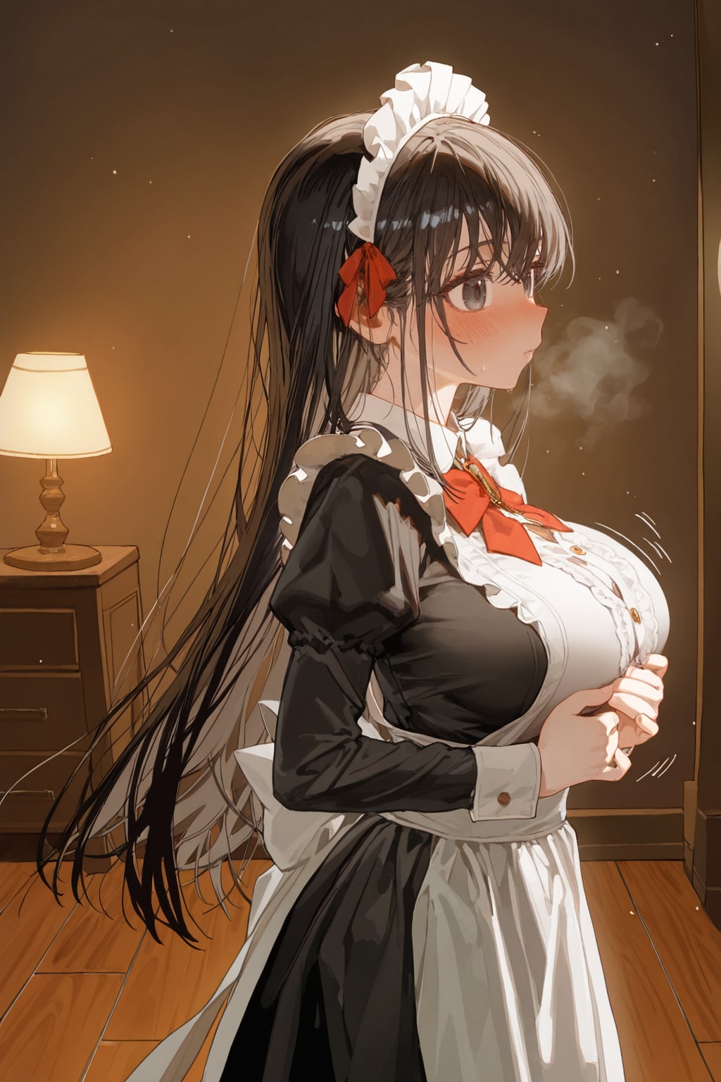 照れメイドさん