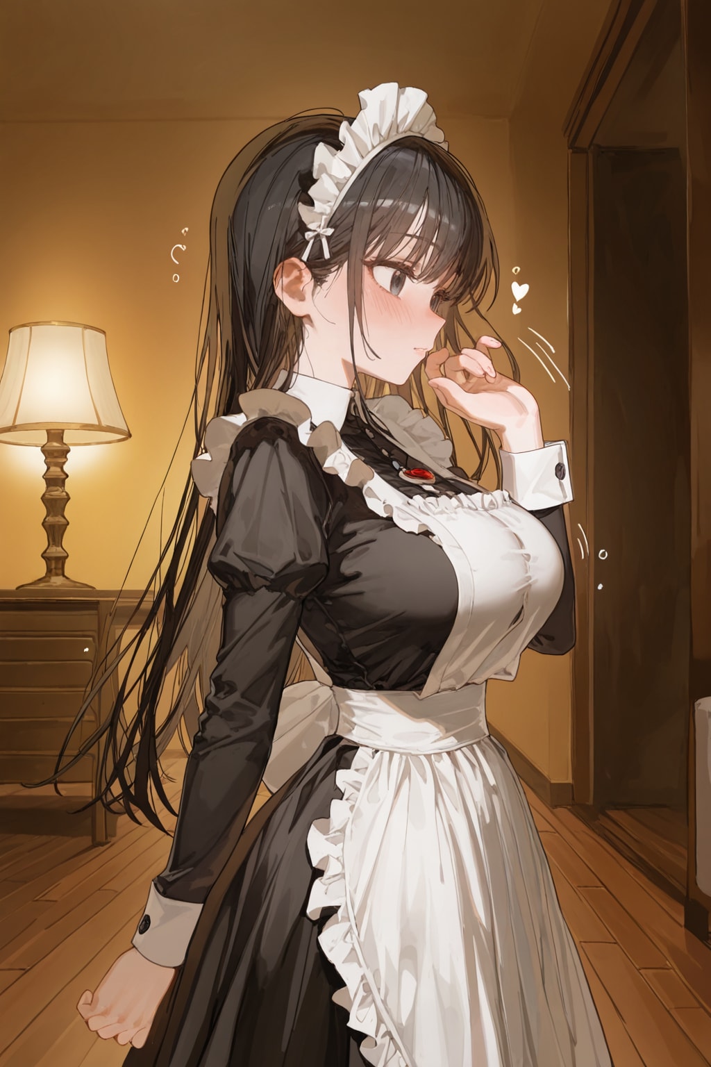 照れメイドさん