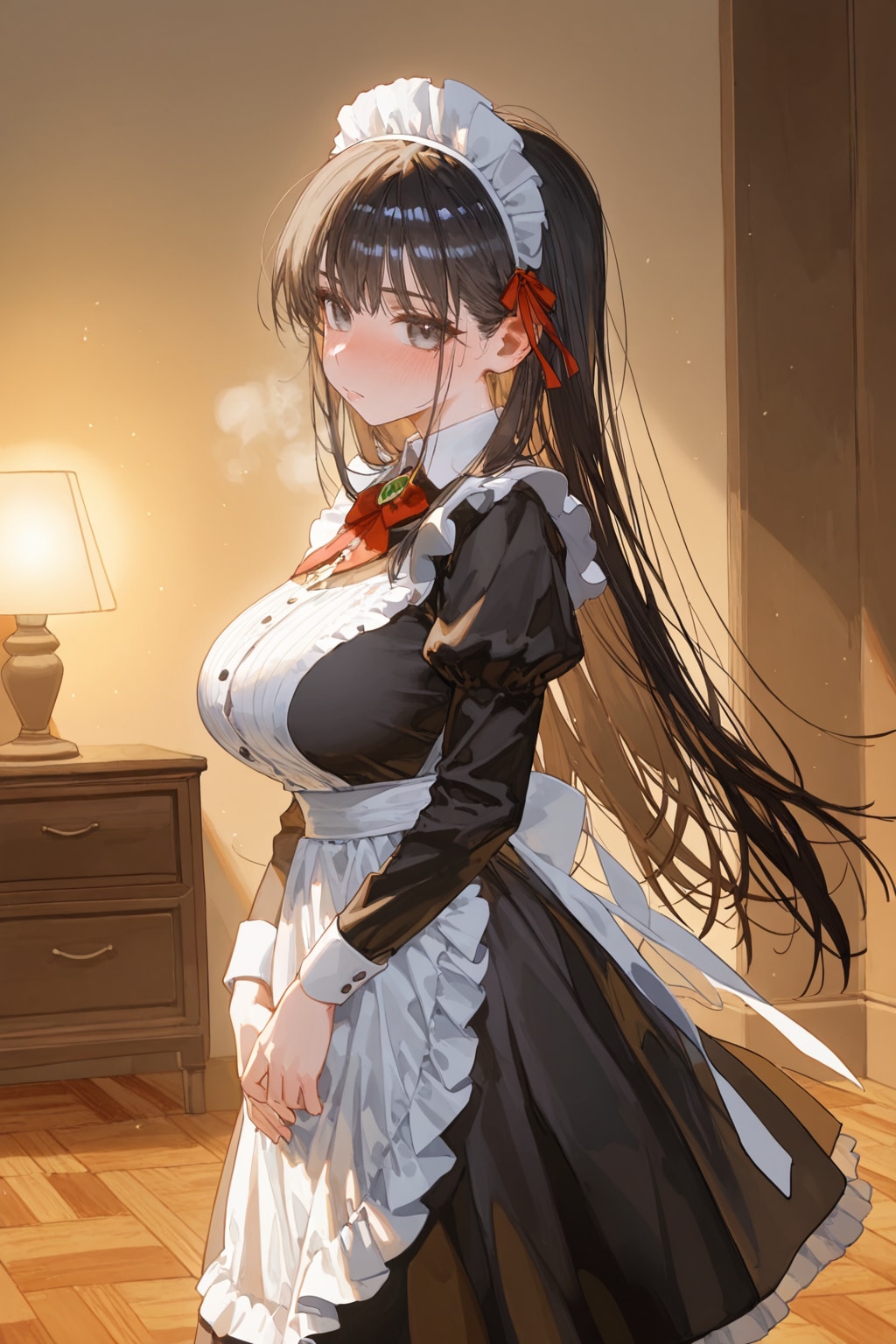 照れメイドさん