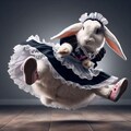 ブレイクダンスするウサギ 10枚目